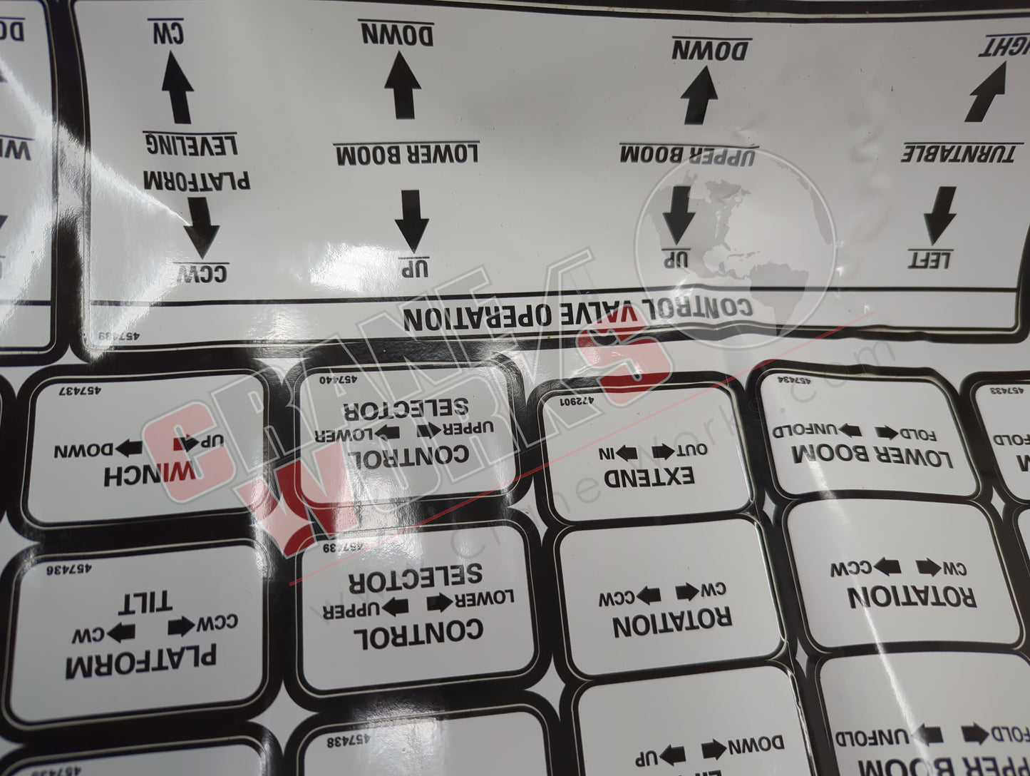 457460TU | New Decal Sheet Hr37-55 Xt Sc 5Tc