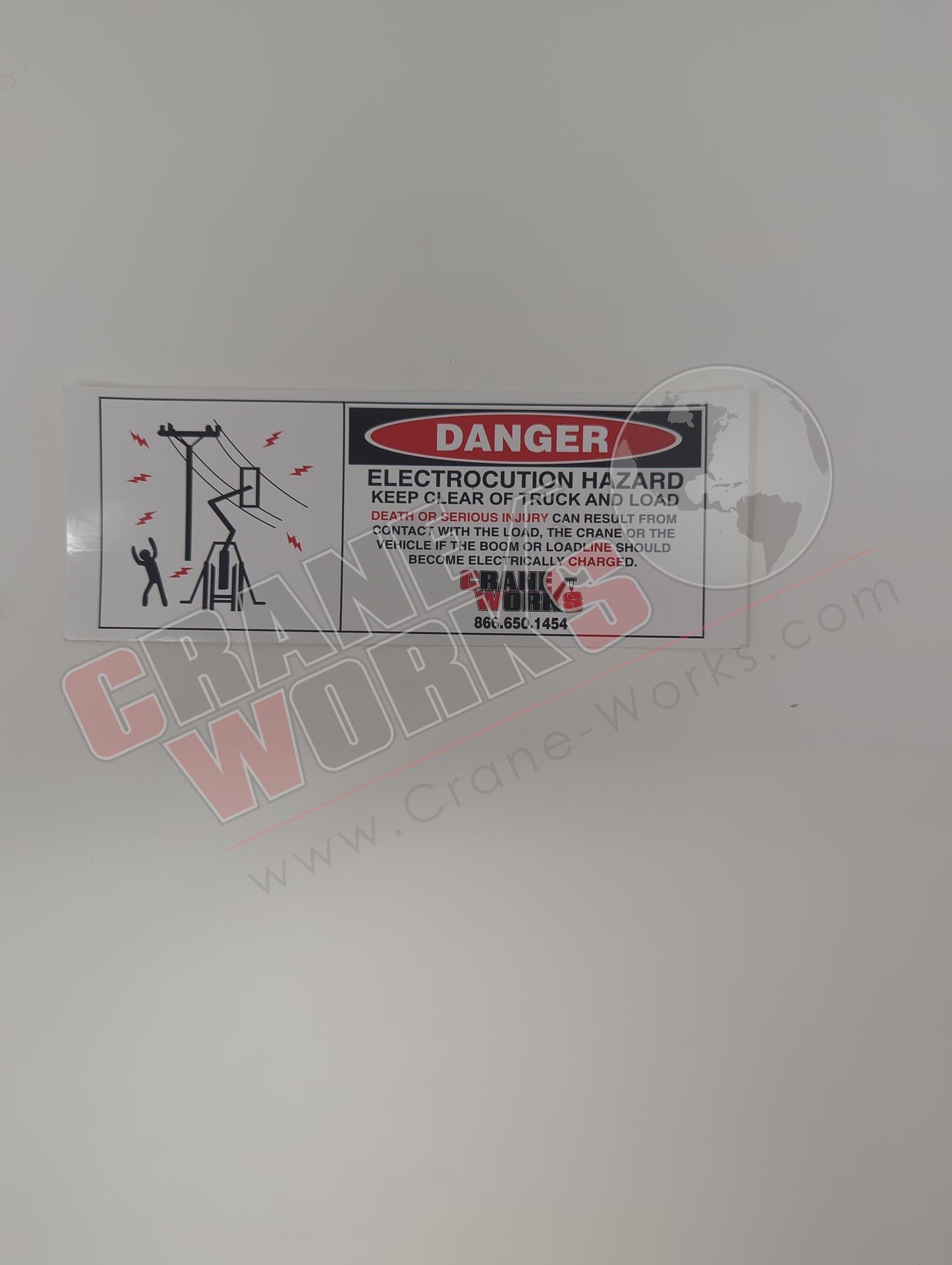 651-00184-S | New Decal Electrocution Hazard Small  3X8