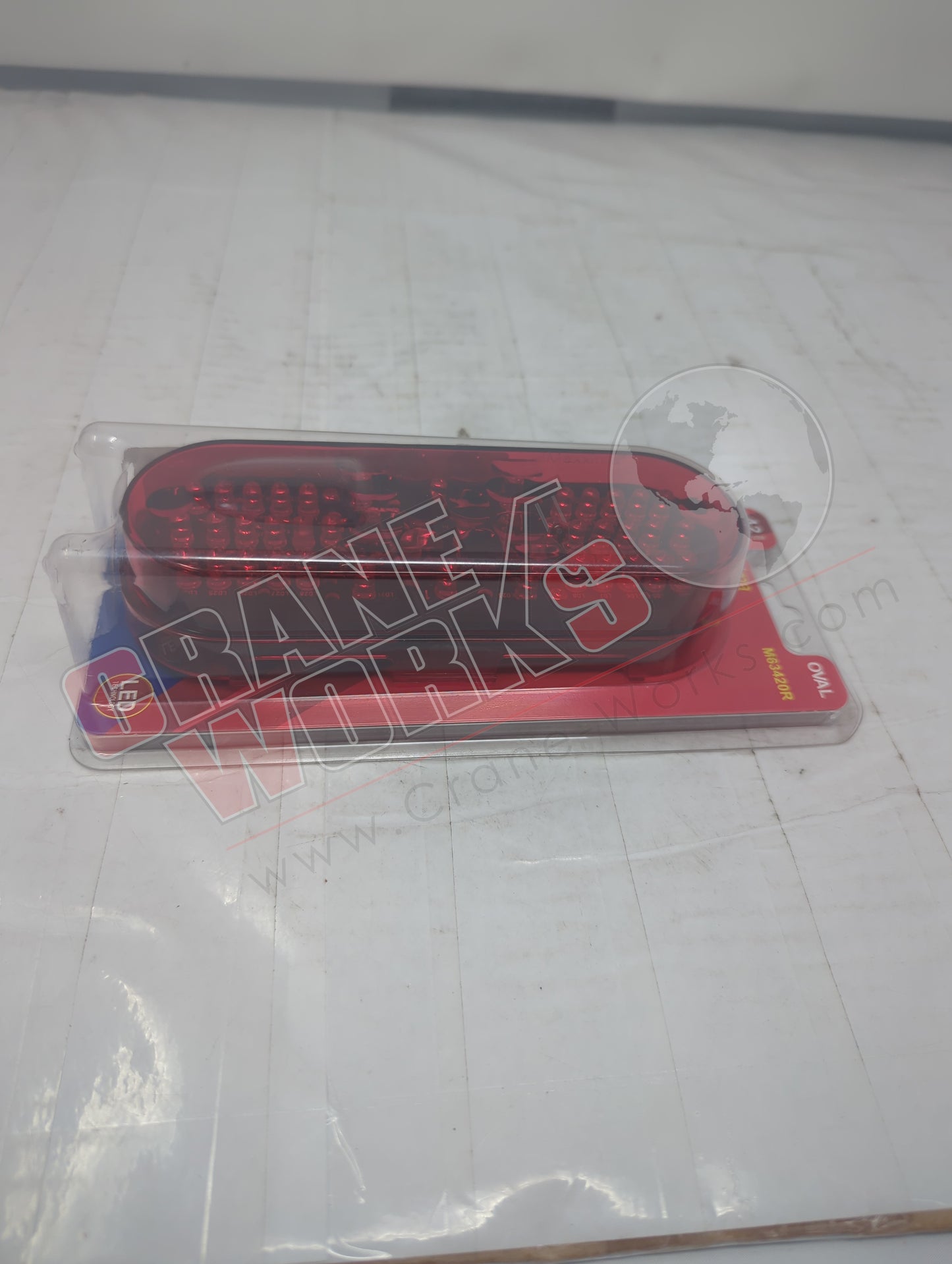 M63420R | New Oval Stt Red Led