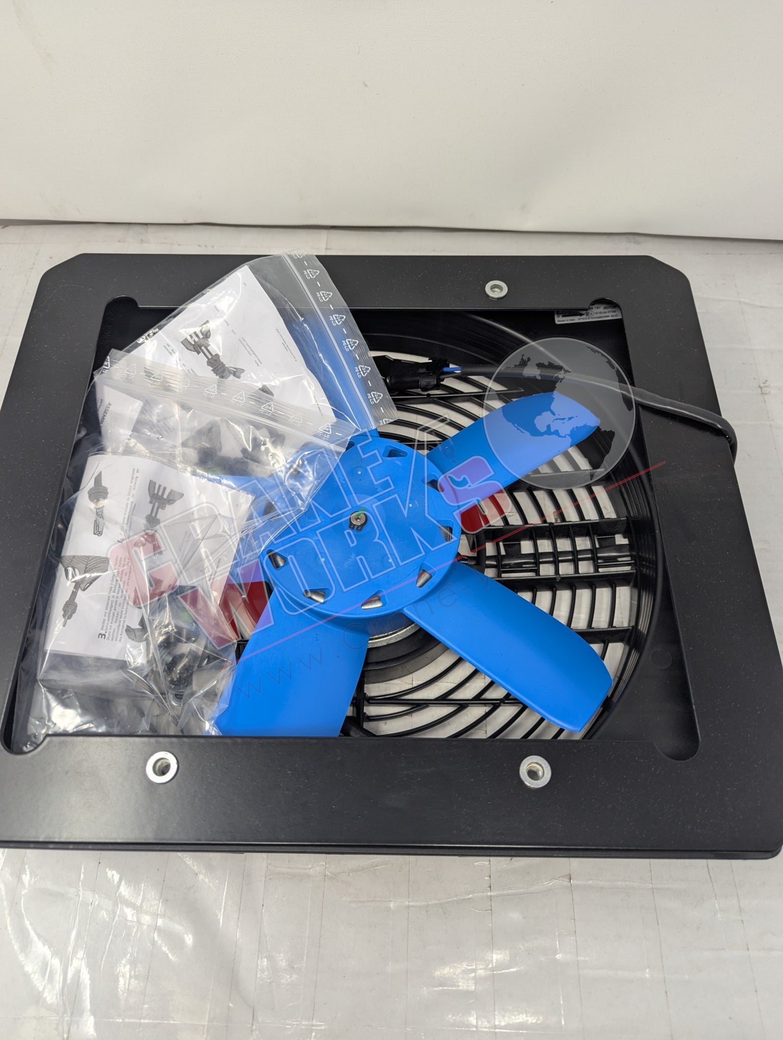 Picture of Ez1570, a  New Fan & Motor Assembly, angle 2.