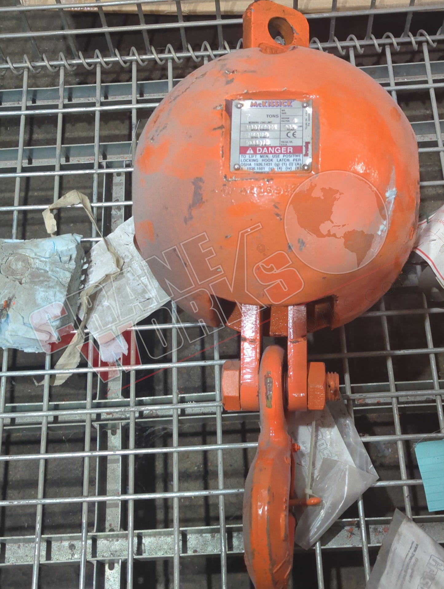 1036072/UB500E | New Overhaul Ball, 7 Ton, 200Lb