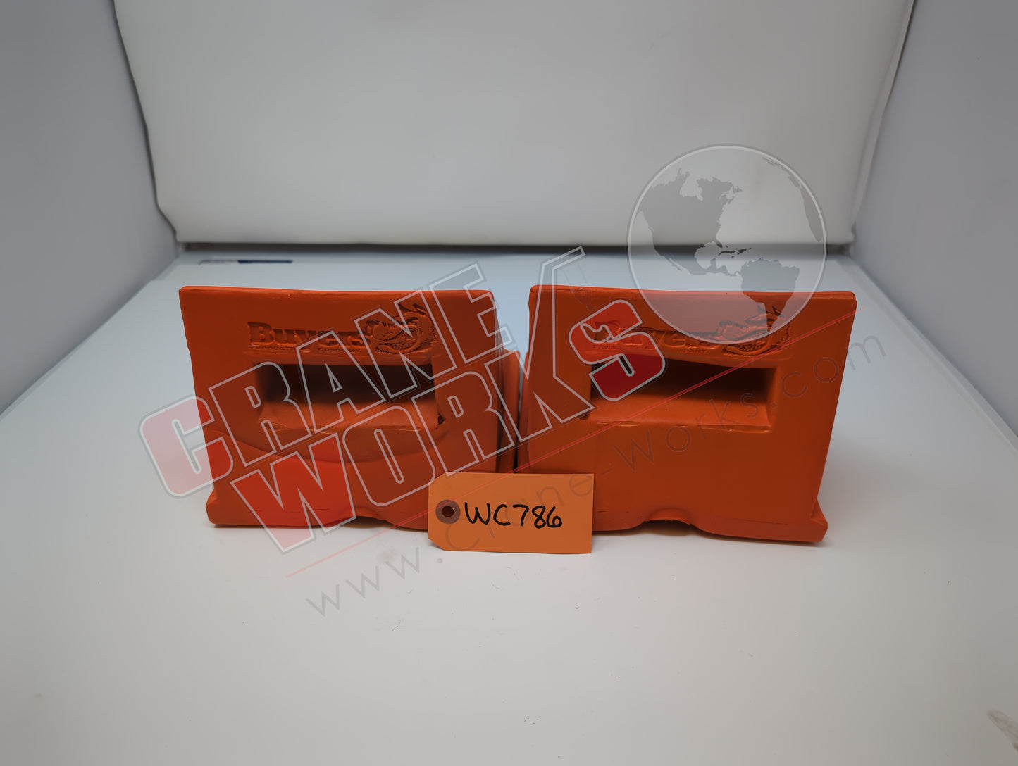 WC786 | New Wheel Chock, Fl Orange