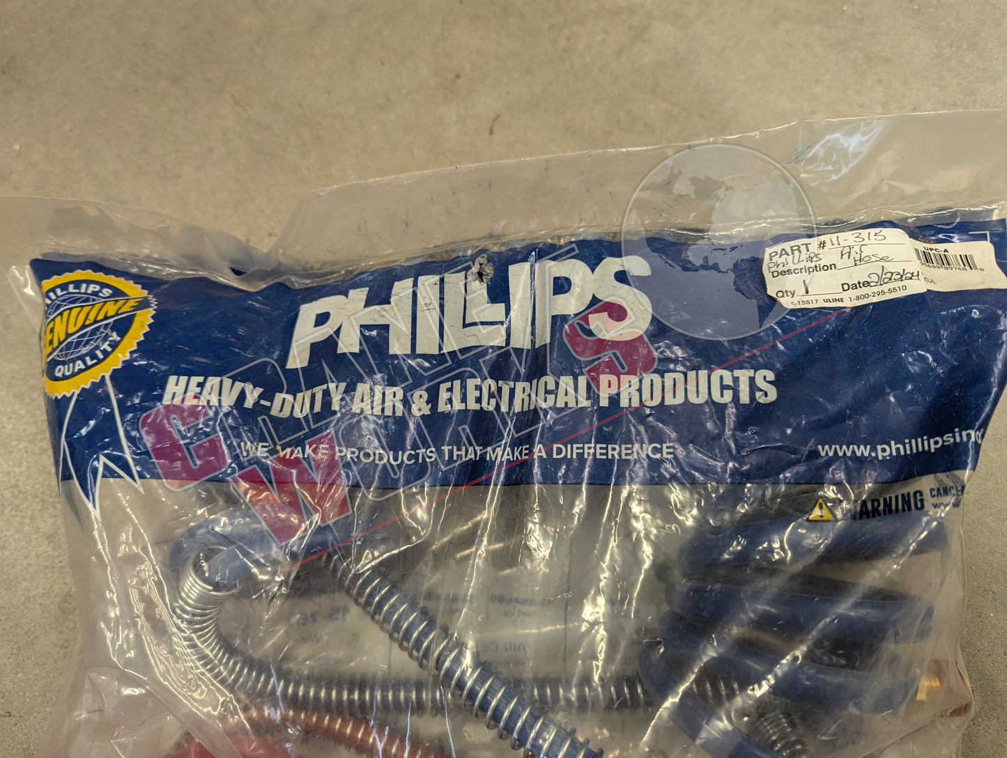 11-315 | New Red / Blue Air Coils 15Ft