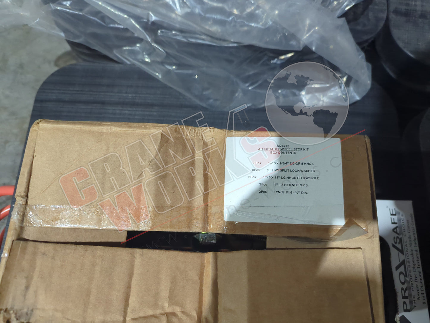 M25716 | New Kit, Adjustable Wheel Stop