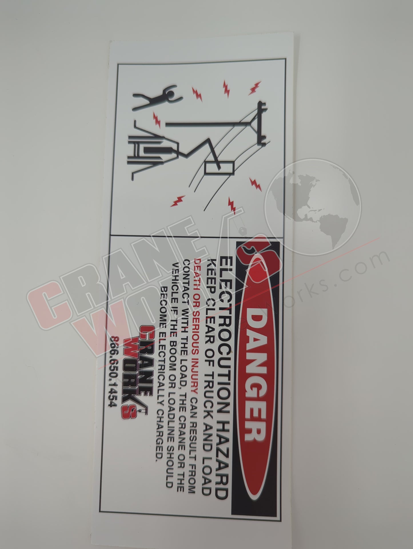 651-00184-S | New Decal Electrocution Hazard Small  3X8