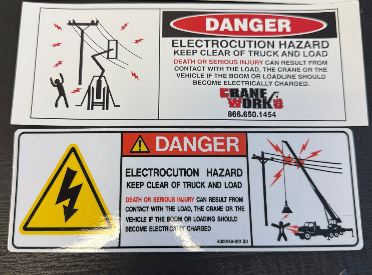 4000148.001 | NEW DECAL; DANGER ELECT. HAZARD (SM)