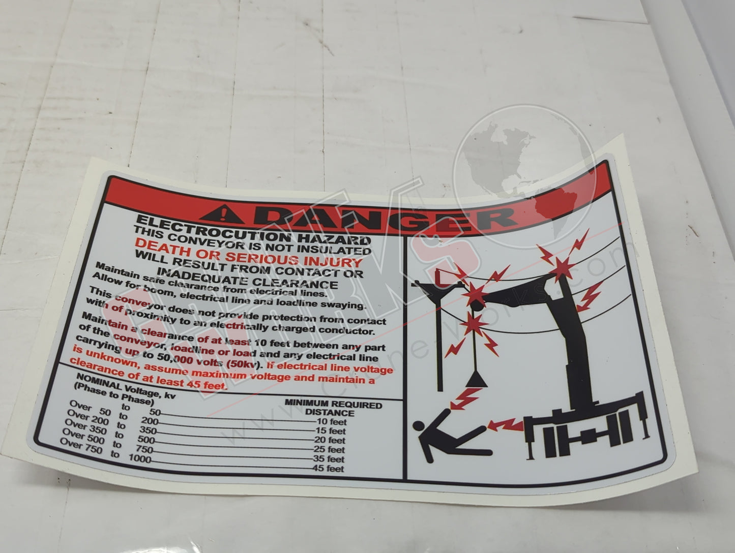 Picture of CVR00286, a  New Conveyor / Pedestal Decal Kit, angle 5.