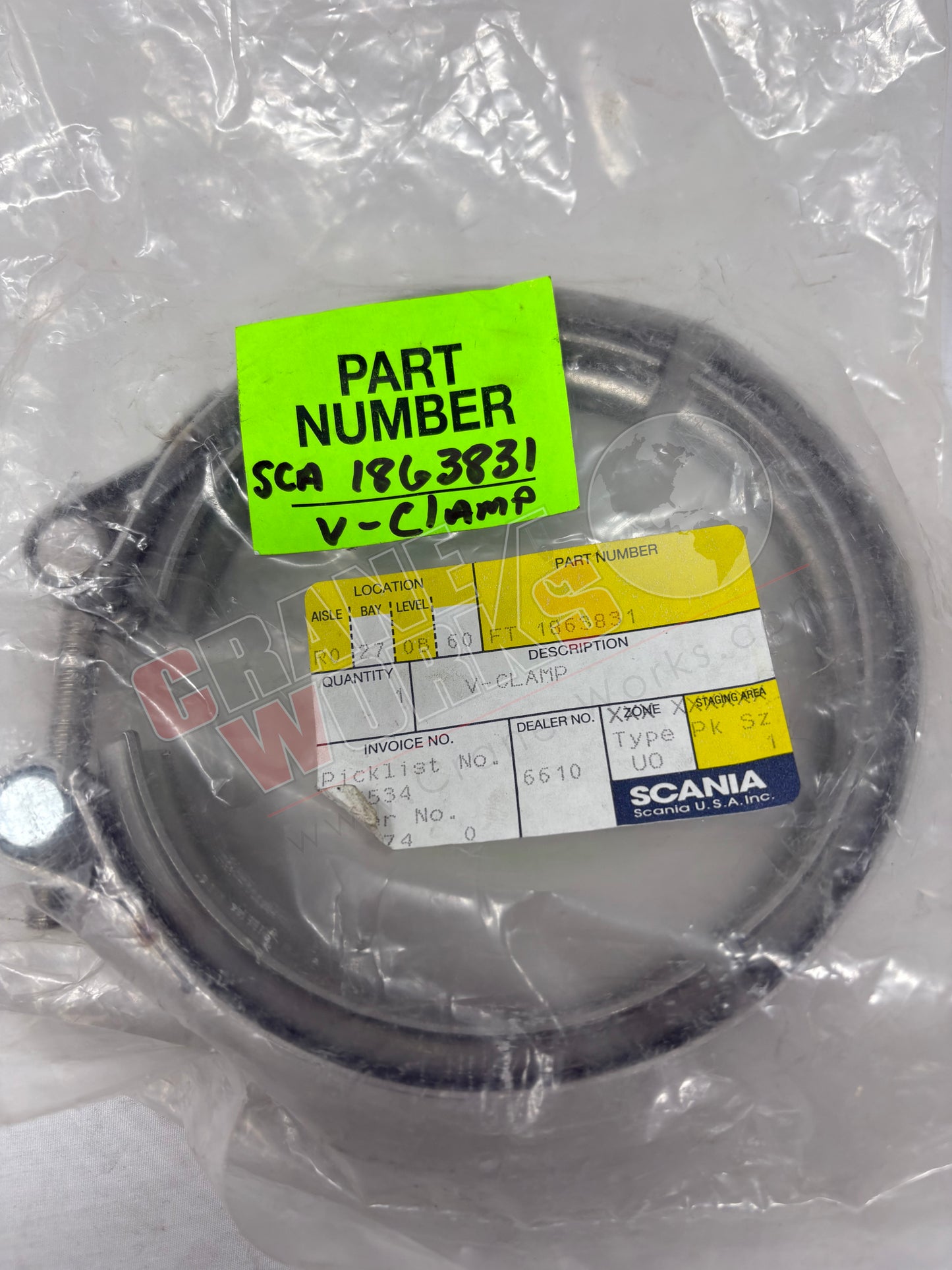 Picture of 1863831, a  New V-Clamp, angle 2.