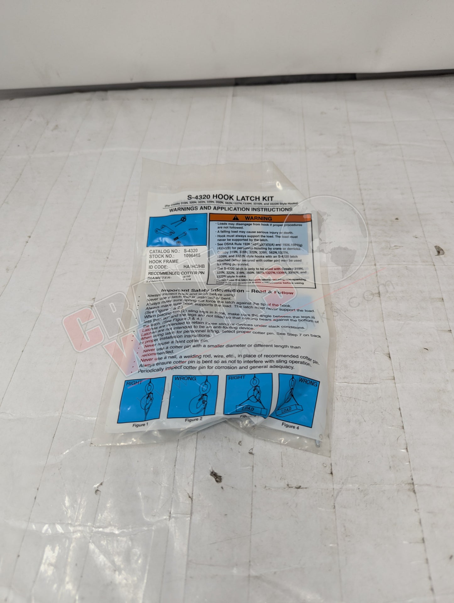 Picture of Os1096468, a  New Latch Kit 3 Ton, angle 2.