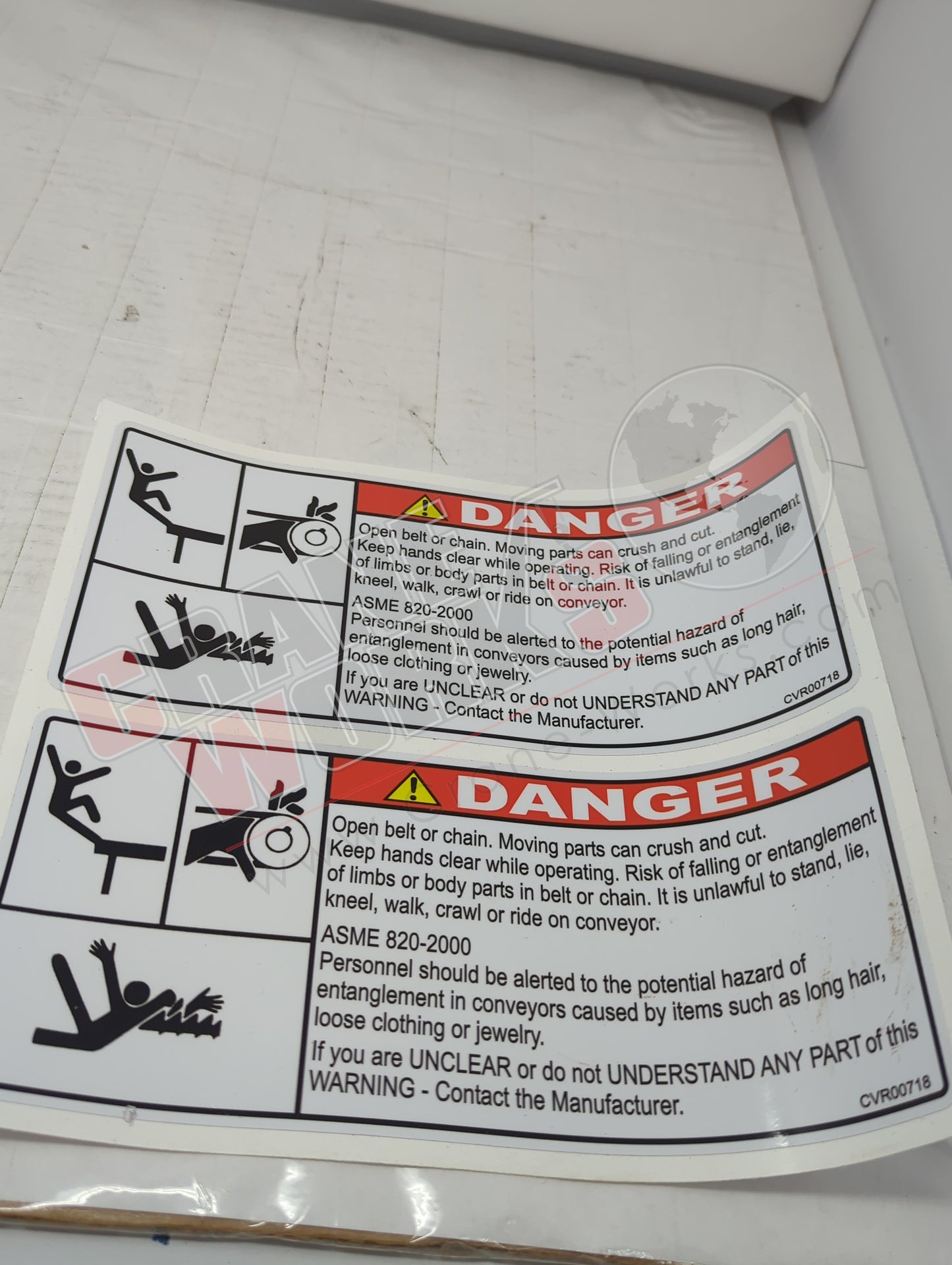 Picture of CVR00286, a  New Conveyor / Pedestal Decal Kit, angle 9.