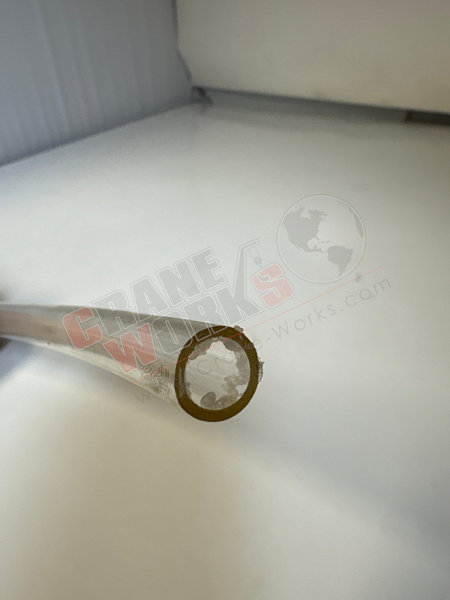 Picture of 8359K17, a  New Hard Nylon Plastic Clear Tubing For Fuel, angle 2.