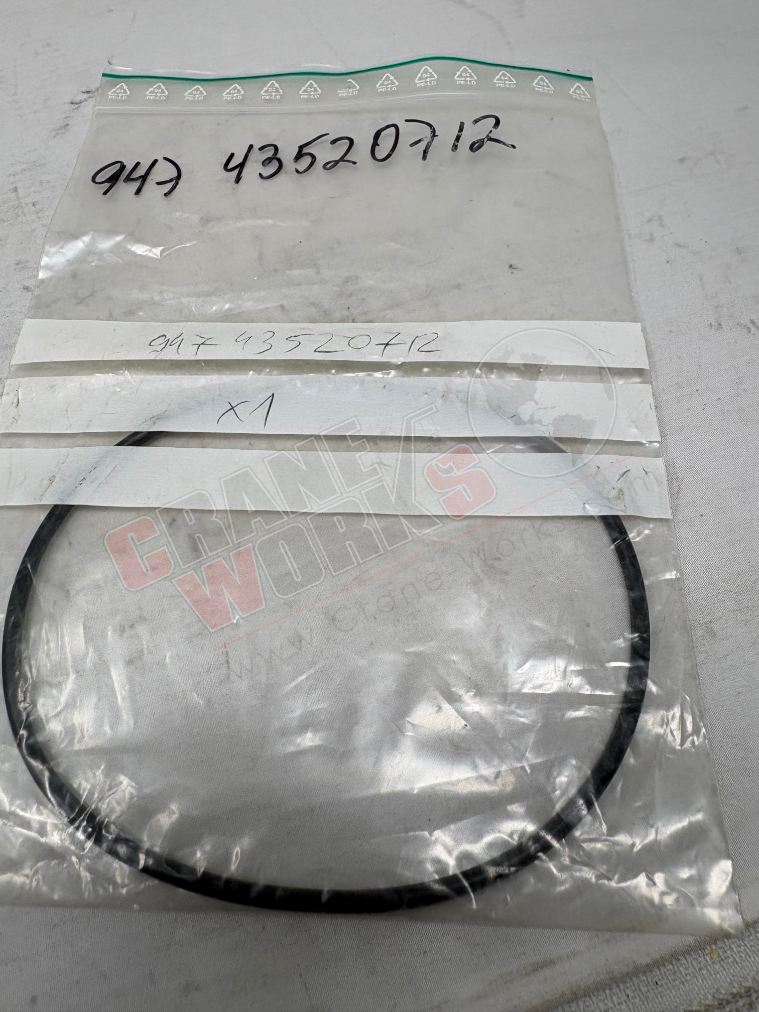 Picture of 94743520712, a  New O Ring, angle 2.