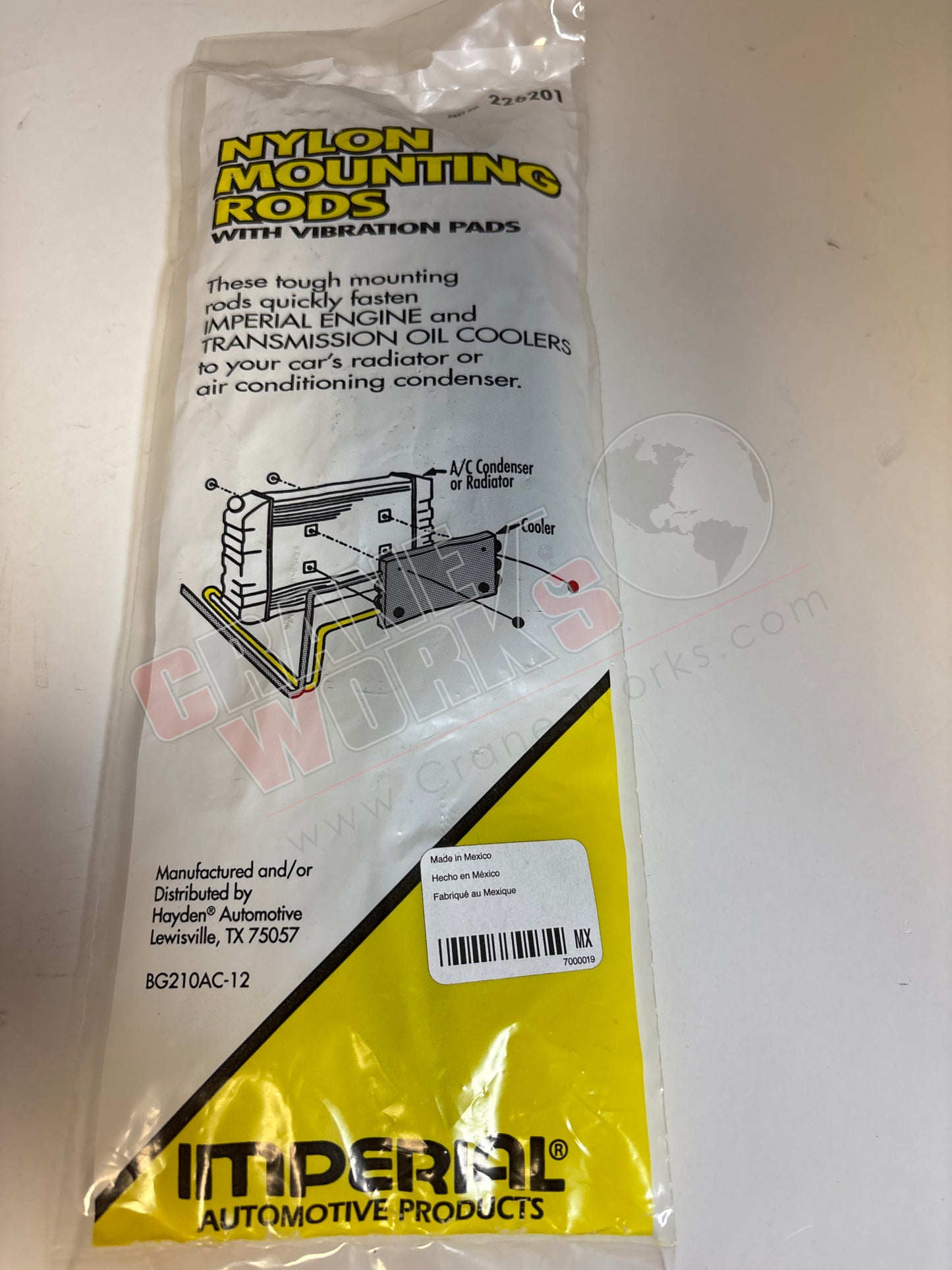 Picture of 226201, a  New Cooler Mounting Kit.