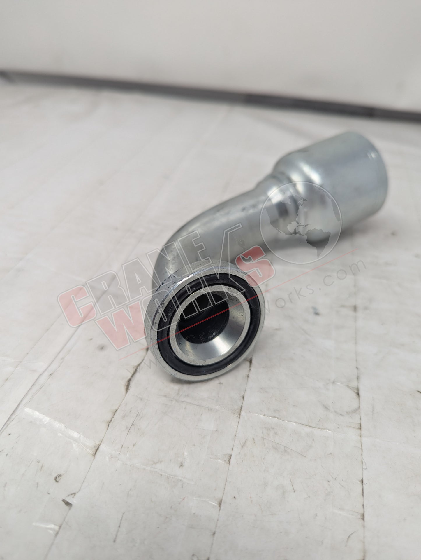 Picture of Kp46904, a  New Parkrimp  90Dg. Elb Flange, 1X1, angle 2.