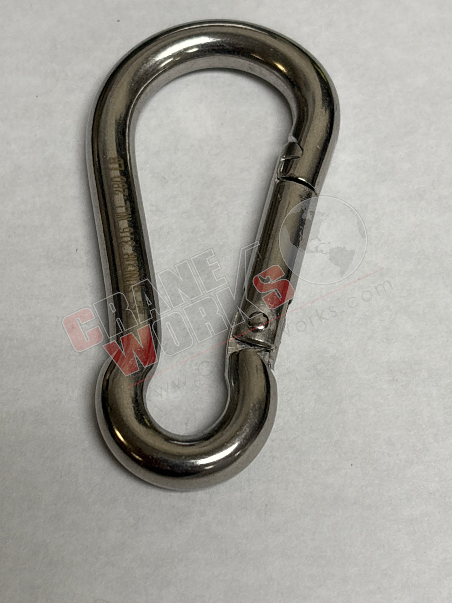 Picture of 31165T43, a  New Carabiner Clip, 5/16", angle 2.