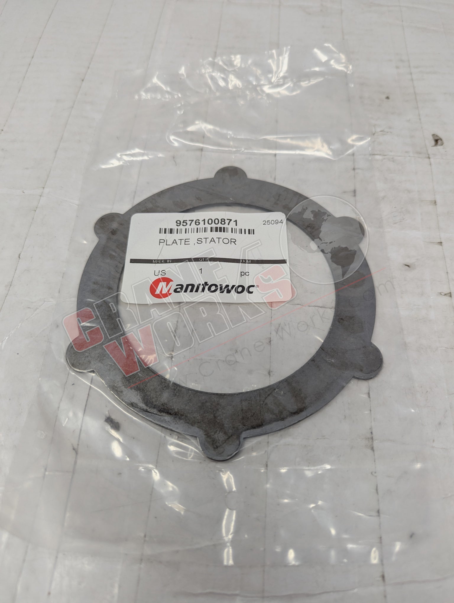 Picture of 9576100871, a  New Plate, Stator, angle 2.
