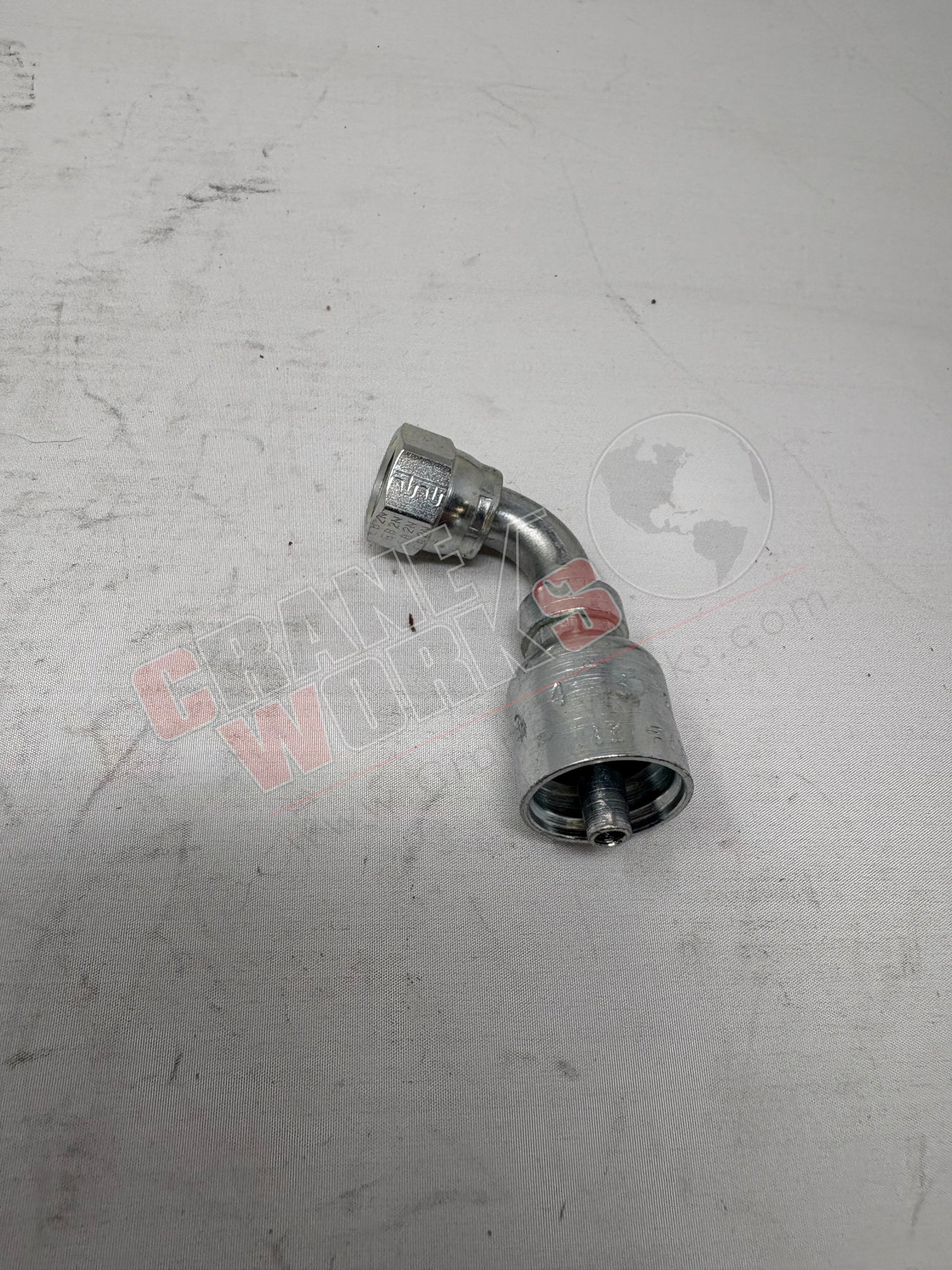 Picture of 13943-06-04, a  New -06Fj X -04 Hose 90Deg, angle 2.