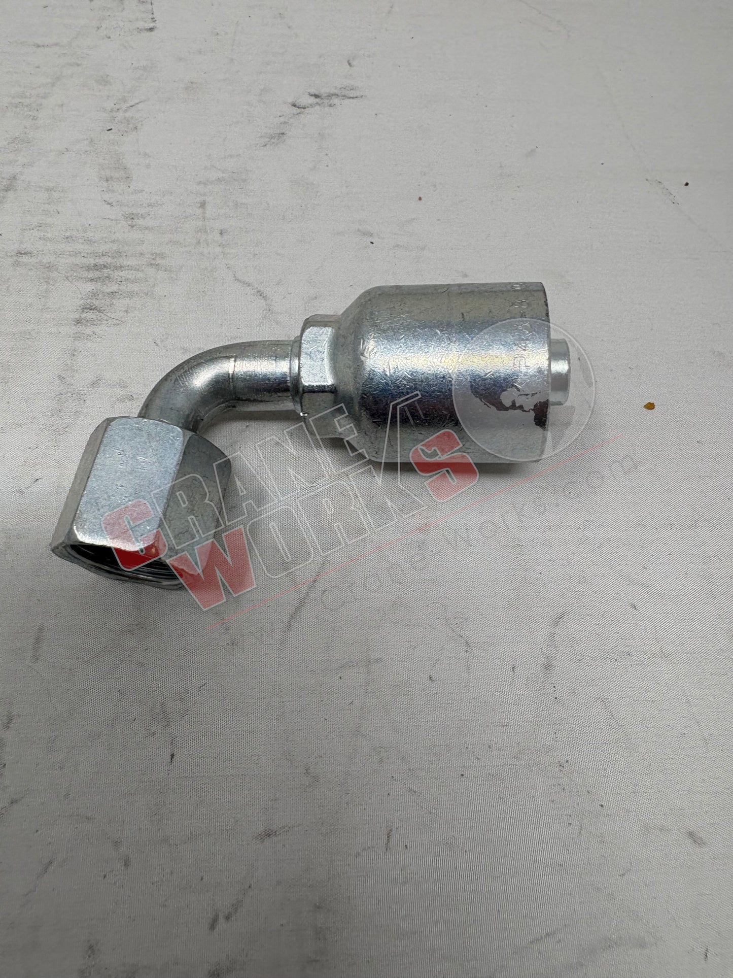 Picture of 13943-08-08, a  New -8Fj X -8 Hose 90 Deg, angle 2.