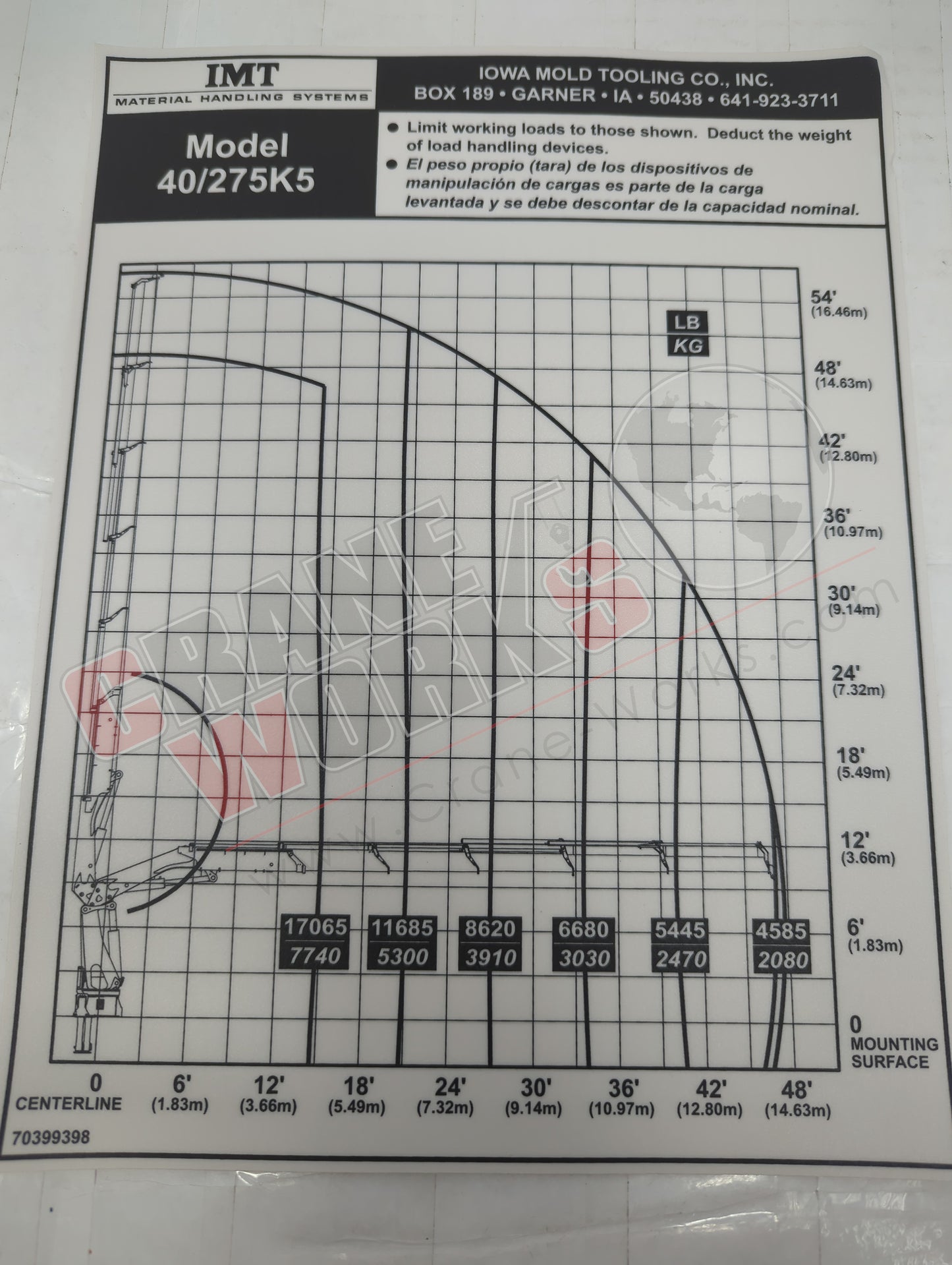 70399398 | New Decal-Cp 40/275 K5