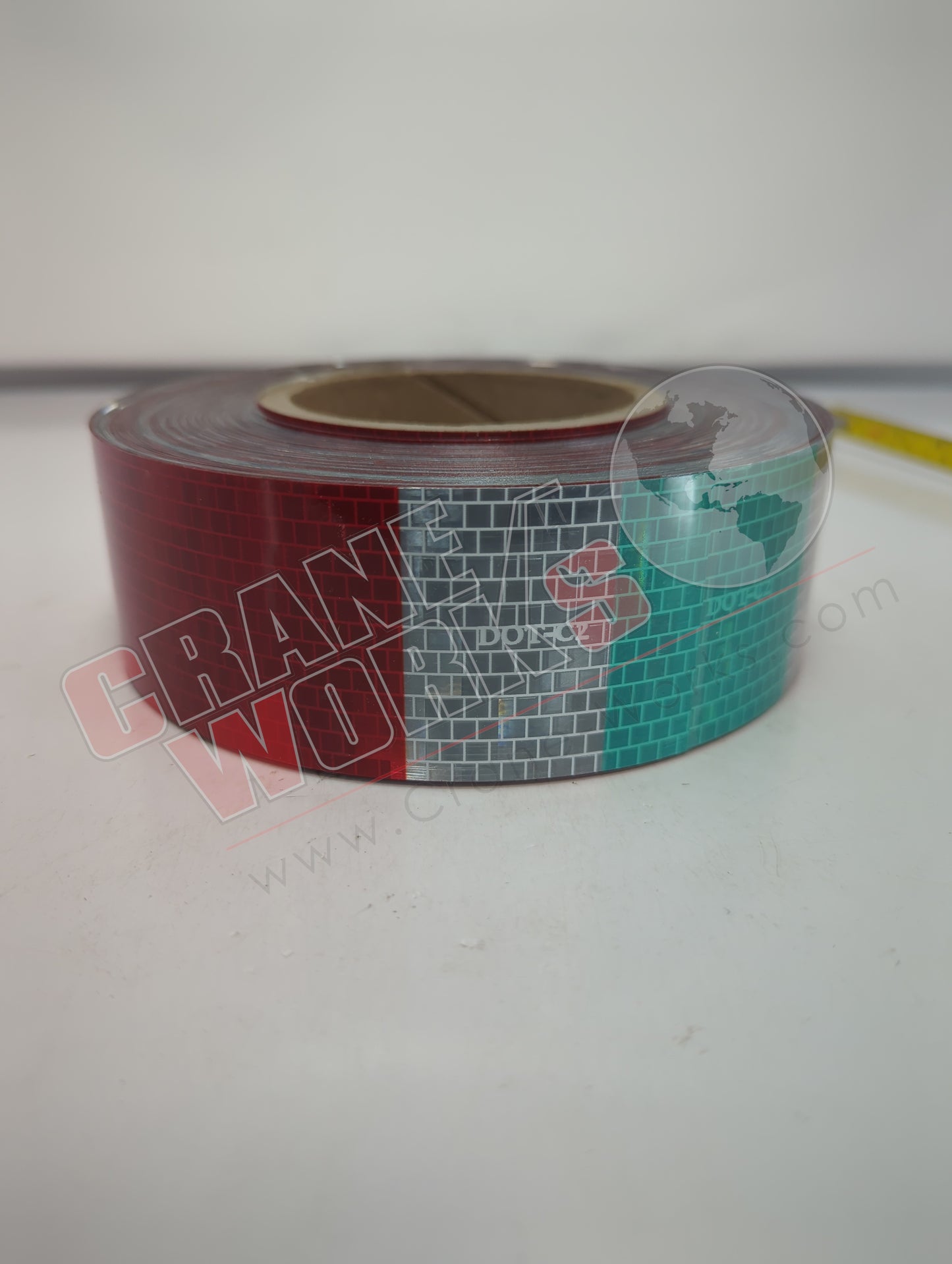 41160 | New Dot Tape, 6 Red/6" White"