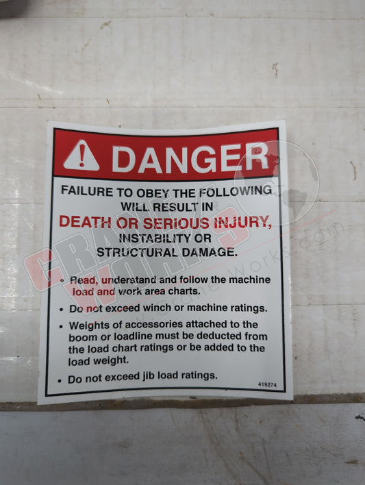 419274TU | New Decal, Failure To Obey