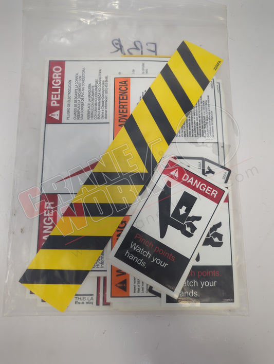 C04047.Q | New Safety Decal Kit For Fbr Conveyors