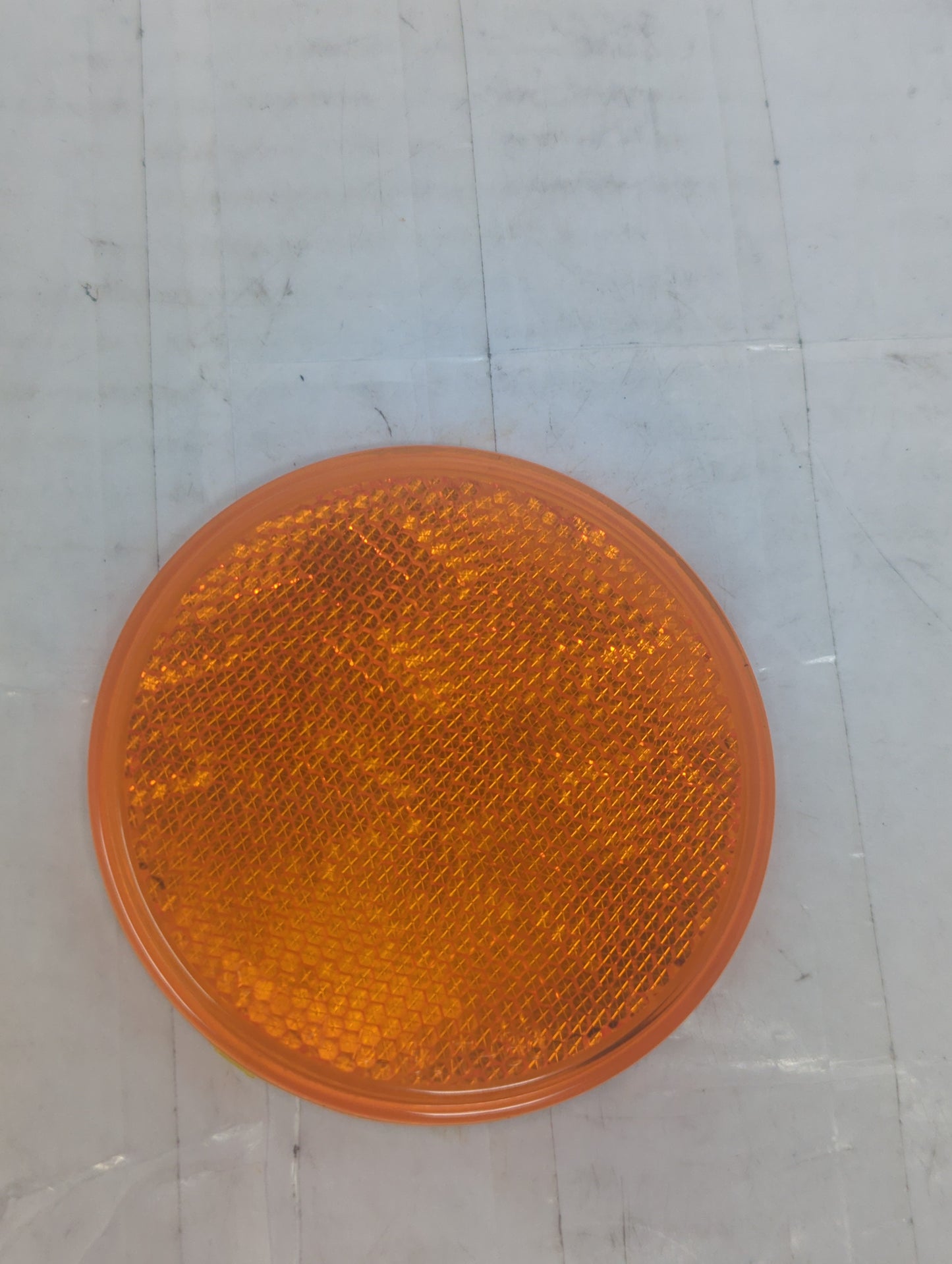 47A-3 | New Reflector, Dot Sticker, Amber, Round, 3"