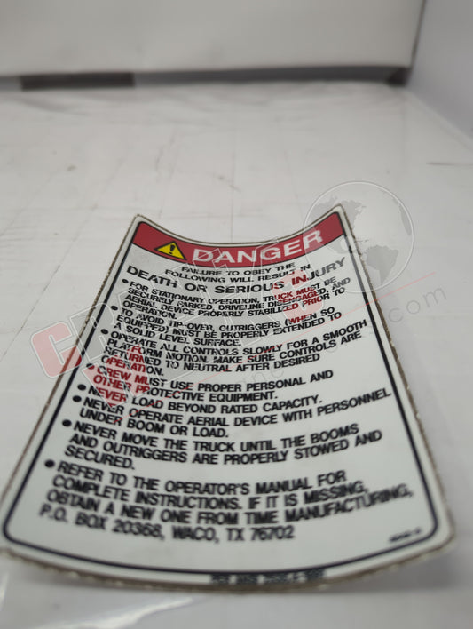 Picture of 4542-5, a  New Decal; Caution.