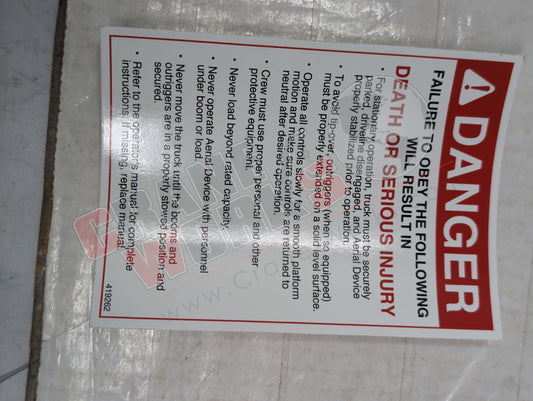 419262TU | New Decal, Failure To Obey