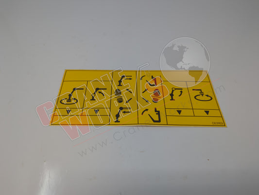 DE3953 | New Indication Operation Plate