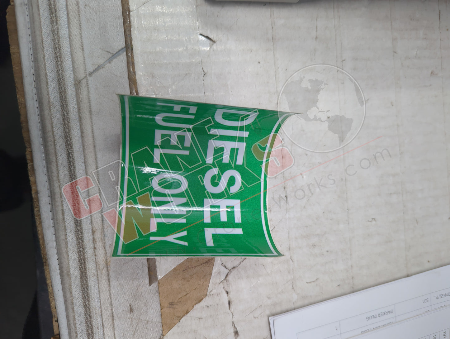 KCS101 | New Decal, Diesel Fuel Only, Green