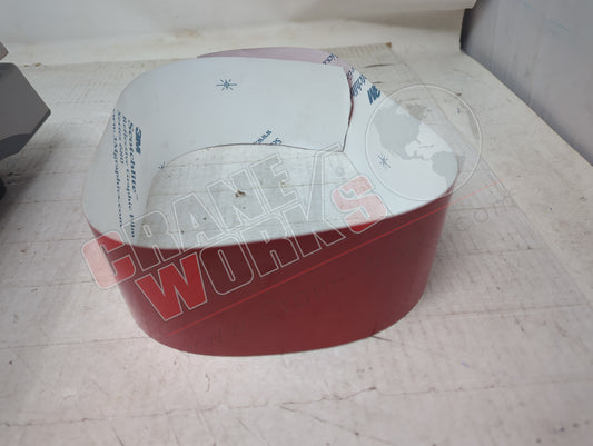 439725TU | New Red Scotchlite Decal (Boom Angle)