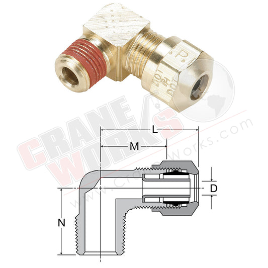 269NTA-08-04 | New -8 Compress X -4 Pipe 90 Deg