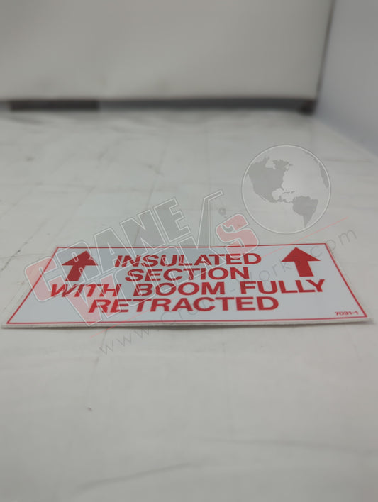 Picture of 7031-1, a  New Decal, Insulated Section.
