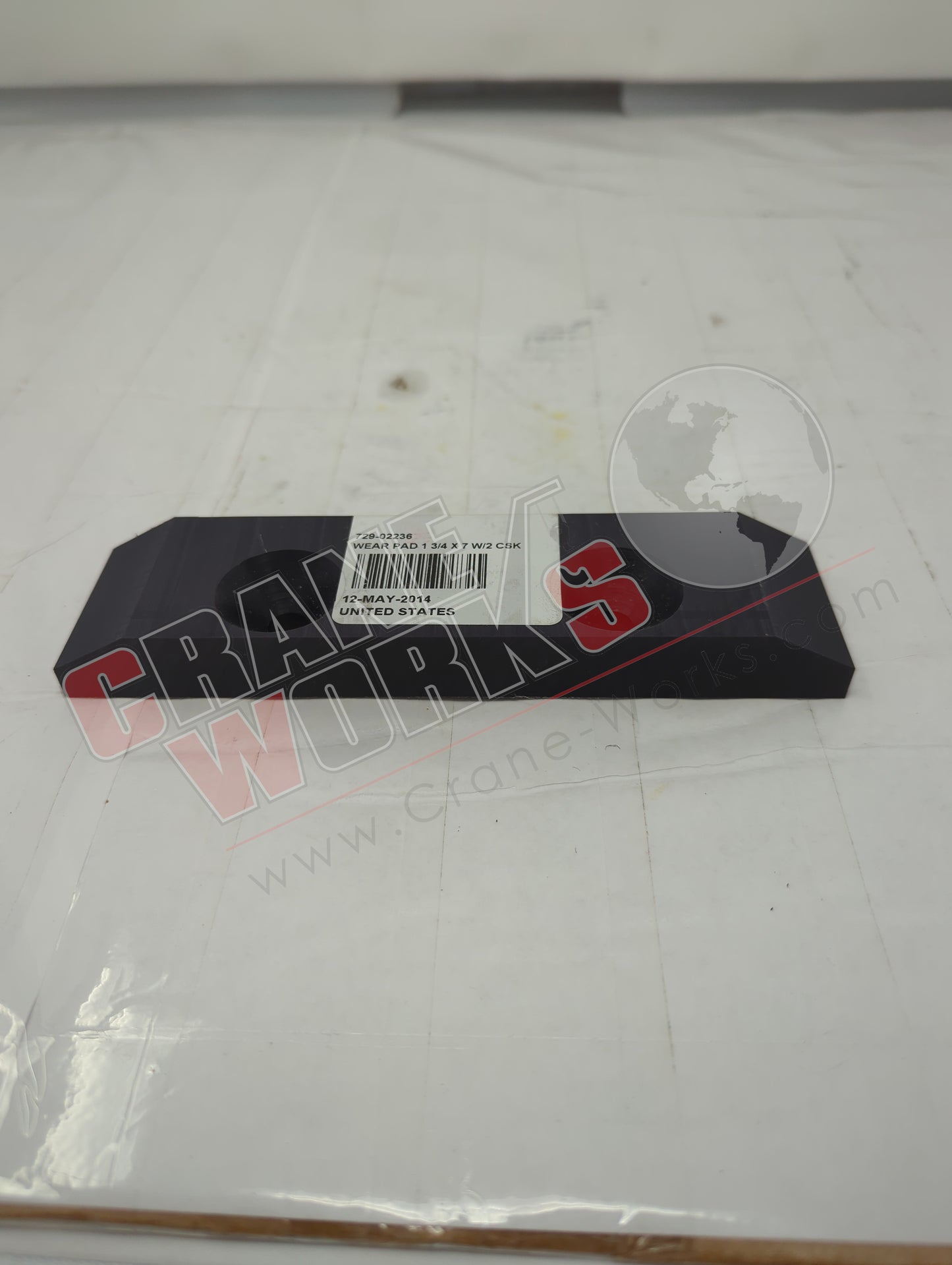729-02236 | New Wear Pad 1 3/4 X W/2 Csk