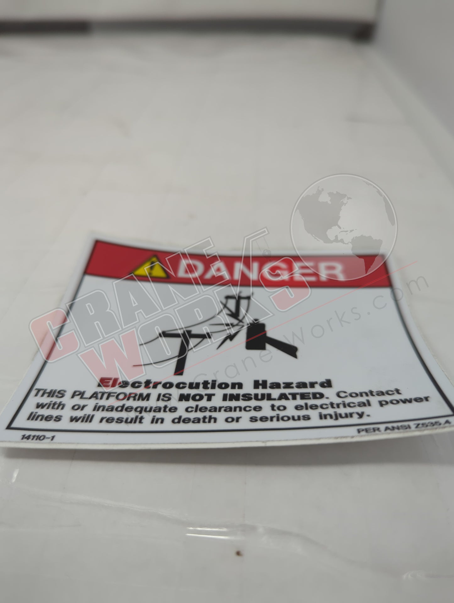 Picture of 14110-1, a  New Decal Electrocution Hazard.