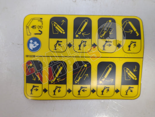 EB12238 | New Decal, Crane Fold Up