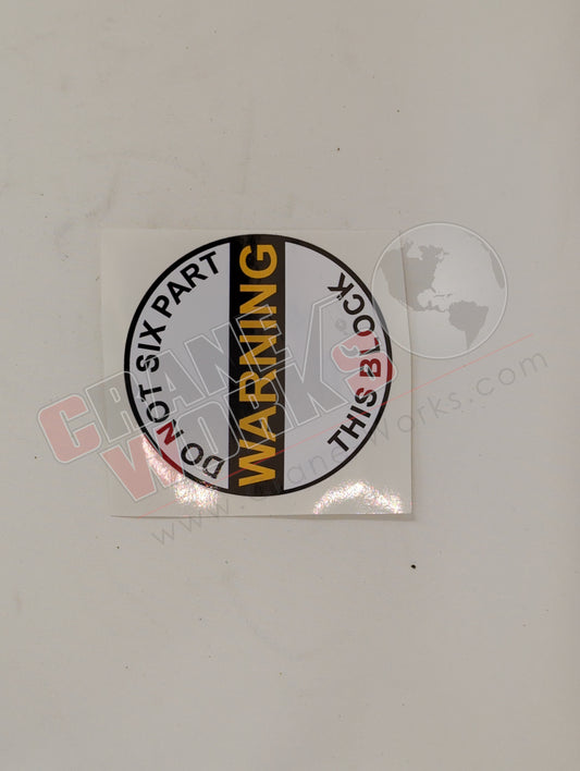 DN6P | New Do Not Six Part Sticker