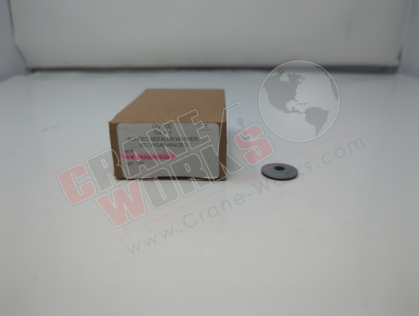 ZG25N100WBO08 | New +1/4 X 1 Bonded Seealer Wash Mech/Galvan