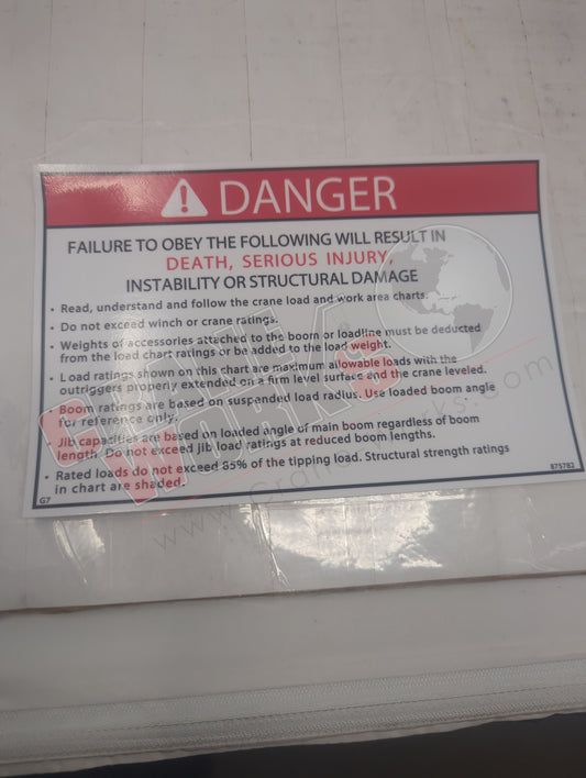 875782 | New Decal-Danger Failure To Obey
