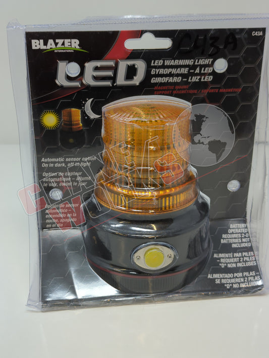 C43A | New Blazer Led Warning Beacon Amber Magnetic Base