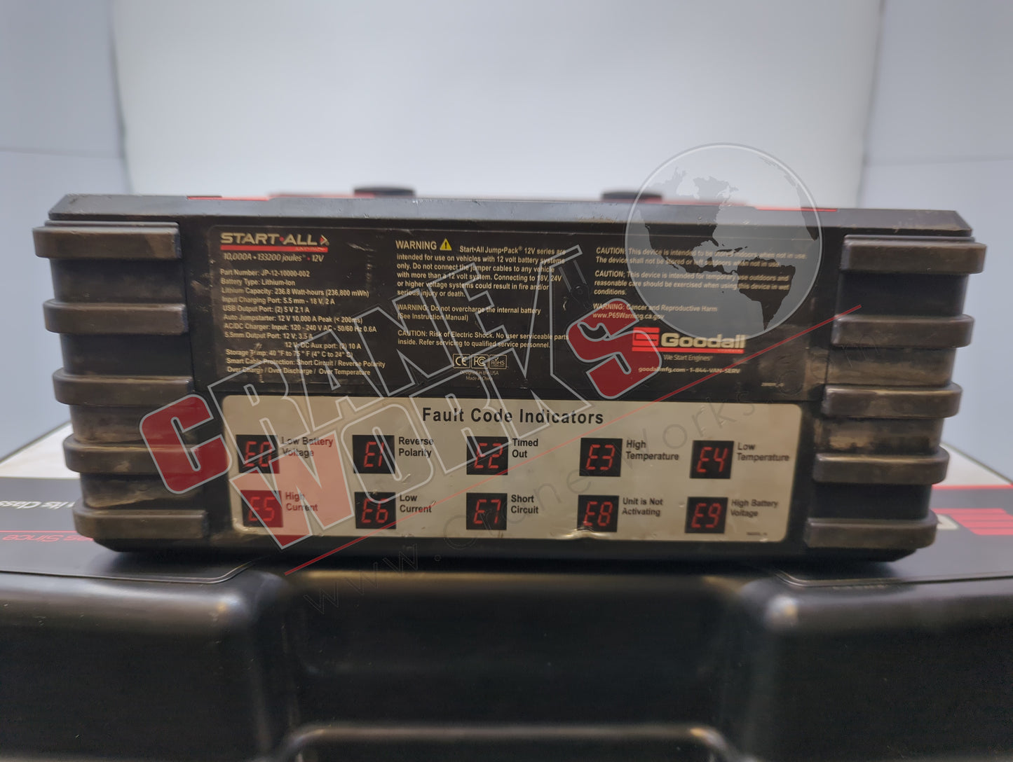 JP-12-10000-002T | New 12 Volt Lithium Cobalt Amp Start All Jump Pack