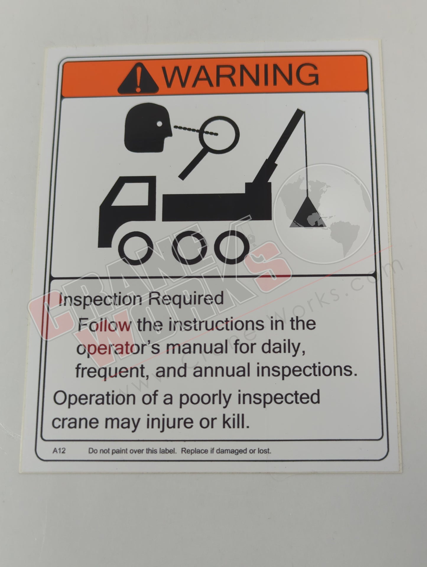 A12 | New Inspection Warning