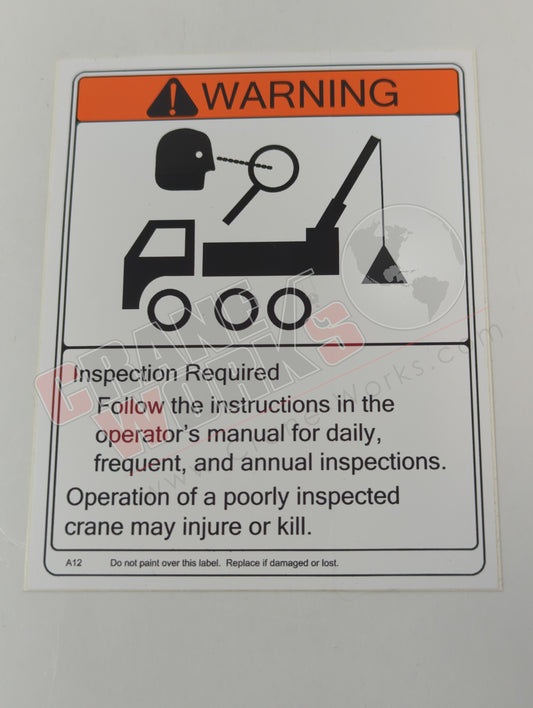 A12 | New Inspection Warning