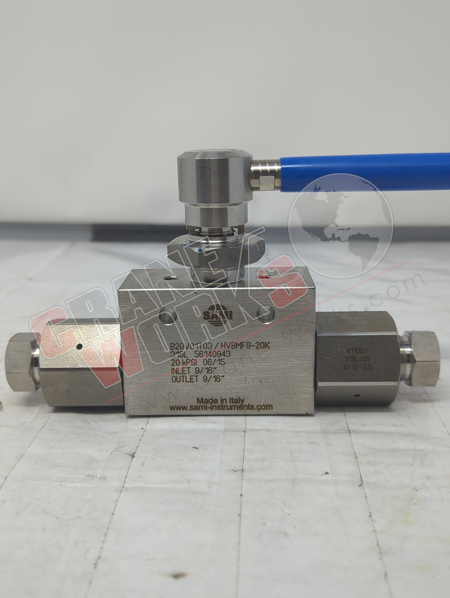 HVBMF9-20K | New 9/16" Mp Two Way Ball Valve
