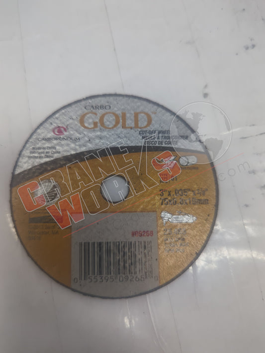 435Y60 | New Cut-Off Wheel,3",3/8" Arbor