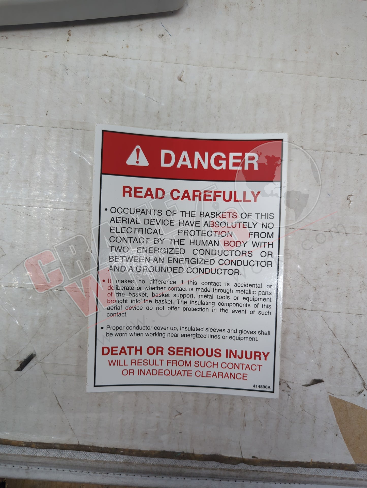 414590TU | New Danger Label