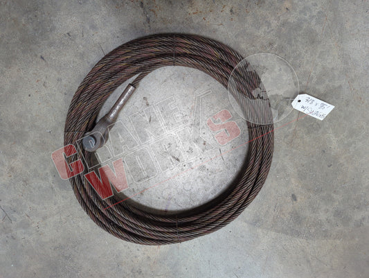 3/8"X85' W/SWAGE | New Cable For 3820