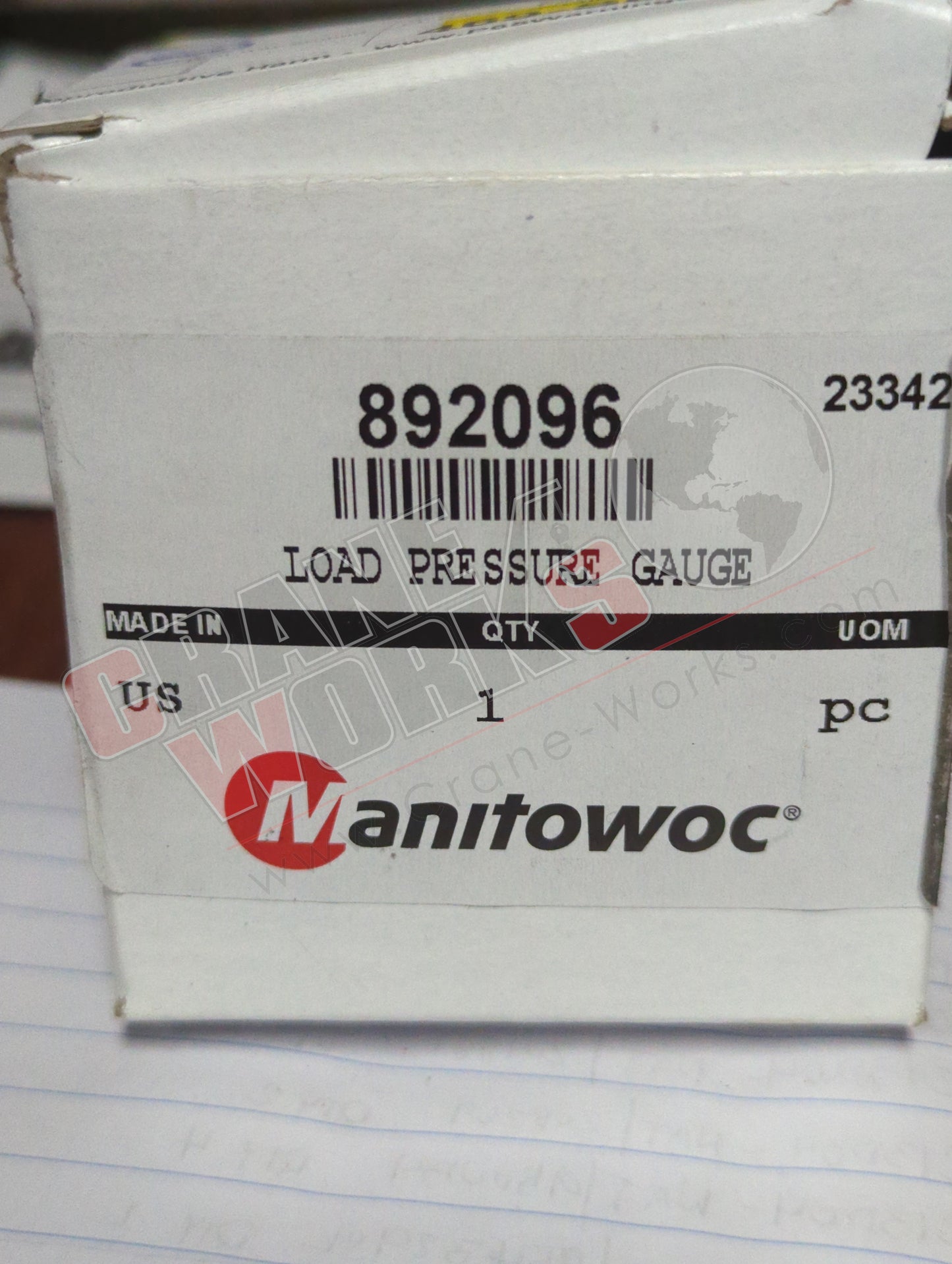 892096 | New Gauge,Load Pressure