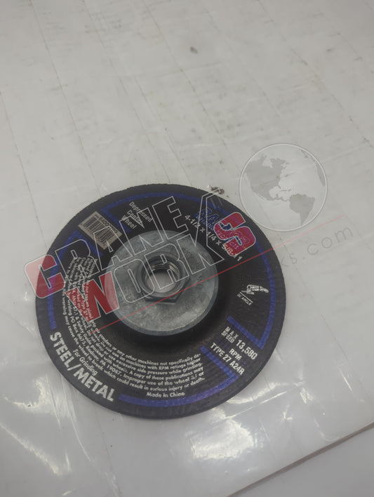 RAD64000702 | New Grinding Wheel, 4-1/2" X 0.25" X 5/8-11 Arbor